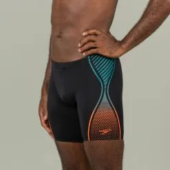 Bañador Bóxer Speedo Boost Hombre Negro Naranja Largo - Colecciones Triatlón