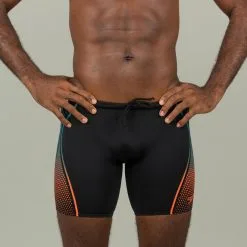 Bañador Bóxer Speedo Boost Hombre Negro Naranja Largo - Colecciones Triatlón -Quechuagatta comercio baador boxer speedo boost hombre negro naranja largo 3