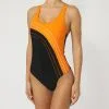 Bañador De Natación Para Mujer Docor Negro - Traje de Baño Deportivo para Triatlón