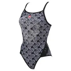 Bañador De Una Pieza ARENA W CRAZY POP SKULLS SUPERFLY BACK ONE PIECE - Equipamiento De Triatlón