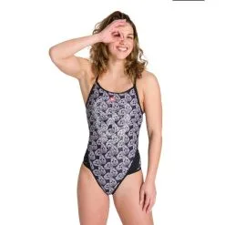 Bañador De Una Pieza ARENA W CRAZY POP SKULLS SUPERFLY BACK ONE PIECE - Equipamiento De Triatlón -Quechuagatta comercio baador de una pieza arena w crazy pop skulls superfly back one piece 3