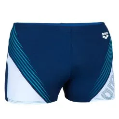 Bañador Hombre Arena Bóxer Natación Azul Marino Blanco Turquesa - Colección Triatlón -Quechuagatta comercio baador hombre natacion arena boxer azul marino blanco turquesa 3