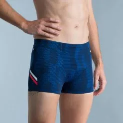 Nabaiji Bóxer Natación Fiti Trao Hombre Negro Rojo Beis -Quechuagatta comercio baador hombre natacion boxer nabaiji azul marino