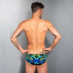 Bañador Hombre Natación Bóxer Nabaiji Negro Verde - Colecciones Triatlón -Quechuagatta comercio baador hombre natacion boxer nabaiji negro verde 3