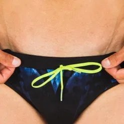 Bañador Hombre Natación Slip Nabaiji Negro Estampado - Colecciones Triatlón -Quechuagatta comercio baador hombre natacion slip nabaiji negro estampado 2