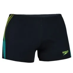 Bañador Hombre Natación Speedo Bóxer Negro Amarillo - Colección Triatlón -Quechuagatta comercio baador hombre natacion speedo boxer negro amarillo 2