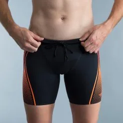 Bañador Hombre Natación Speedo Bóxer Negro Naranja - Colecciones Triatlón -Quechuagatta comercio baador hombre natacion speedo boxer negro naranja 2