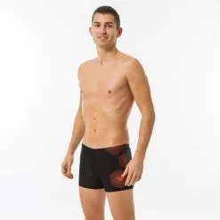 Bañador Hombre Natación Speedo Bóxer Negro Rojo - Colecciones Triatlón