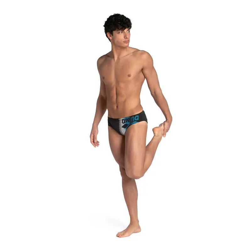 Bañador Slip Arena Hombre Negro Azul - Colección Triatlón 2 Bañador Slip Arena Hombre Negro Azul - Colección Triatlón - Imagen 2