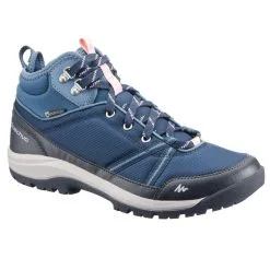 Botas De Montaña Y Trekking Impermeables Mujer Quechua NH150 Mid Azul - Calzado Outdoor para Aventuras