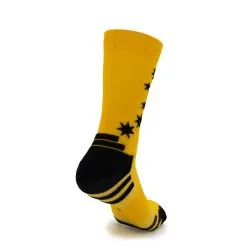 Calcetines de Running #Estrellitas Unisex - KAMUABU Color Yema 23cm - Ideal para Trail Running