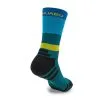 Calcetines de Running con Franjas Unisex - KAMUABU, Color Azul, 23CM