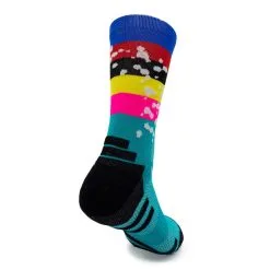 Calcetines de Running Manchado Unisex - KAMUABU Multicolor de 1 Hilo para Trail Running