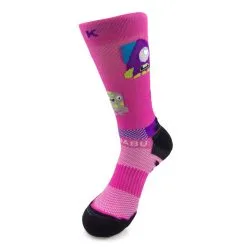 CALCETINES DE RUNNING #MONSTRUOS Unisex - KAMUABU Color ROSA De 1 Hilo -Quechuagatta comercio calcetines de running monstruos unisex kamuabu color rosa de 1 hilo 2