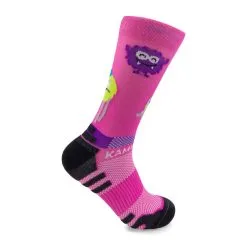 CALCETINES DE RUNNING #MONSTRUOS Unisex - KAMUABU Color ROSA De 1 Hilo -Quechuagatta comercio calcetines de running monstruos unisex kamuabu color rosa de 1 hilo 3