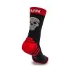 Calcetines de Running #PARTYRUN Unisex - KAMUABU, Color Negro/Rojo, 23cm - Ideales para Trail Running