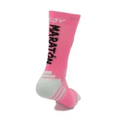 Calcetines de Running Unisex ROSA 23cm - KAMUABU #SOYMARATON