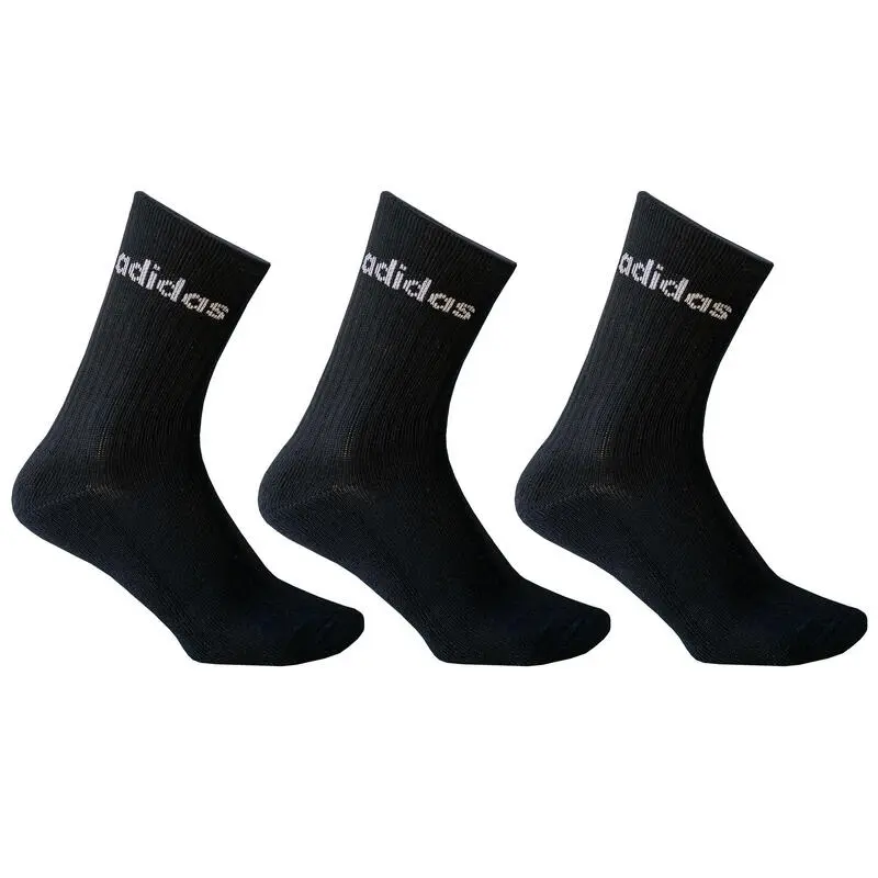 Calcetines Deportivos Altos Tenis Pack De 3 Adidas Adulto Negro - Ideal para Pádel 1 Calcetines Deportivos Altos Tenis Pack De 3 Adidas Adulto Negro - Ideal para Pádel