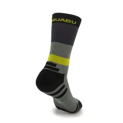CALCETINES KAMUABU FRANJAS GRIS-NEGRO - Ropa para Trail Running - Confort y Durabilidad