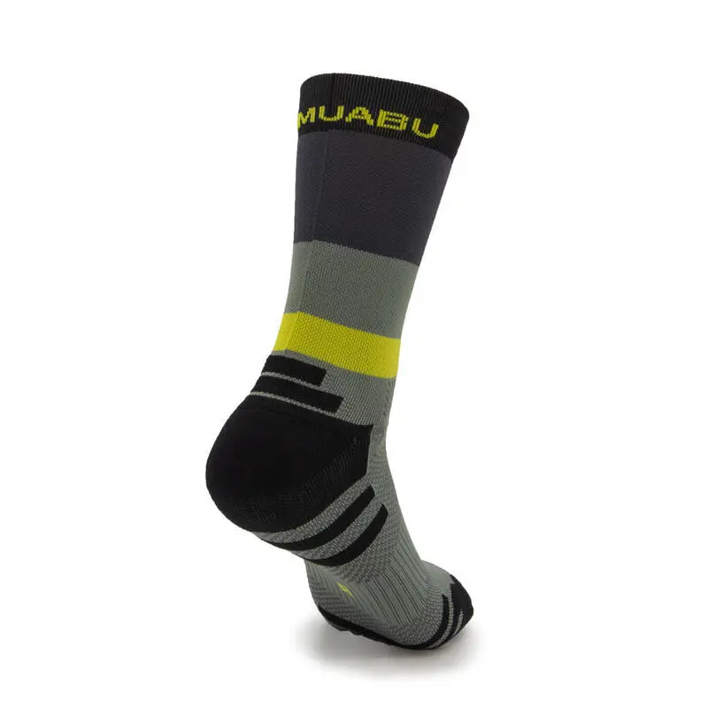 CALCETINES KAMUABU FRANJAS GRIS-NEGRO - Ropa para Trail Running - Confort y Durabilidad 1 CALCETINES KAMUABU FRANJAS GRIS-NEGRO - Ropa para Trail Running - Confort y Durabilidad