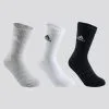 Calcetines Largos de Deporte ADIDAS Gris Blanco Negro - Lote de 3 - Pádel