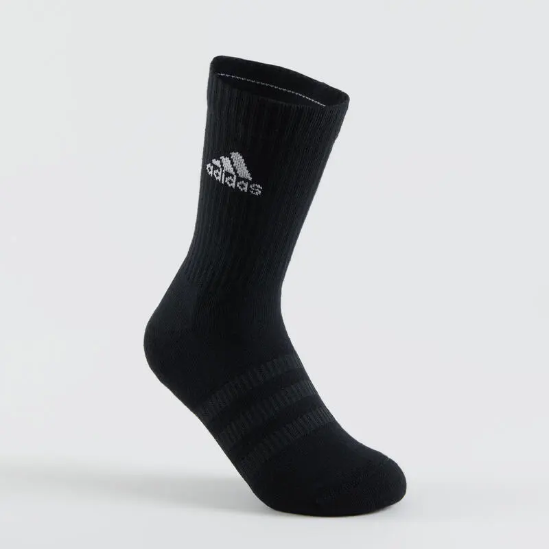 Calcetines Largos de Deporte ADIDAS Gris Blanco Negro - Lote de 3 - Pádel 4 Calcetines Largos de Deporte ADIDAS Gris Blanco Negro - Lote de 3 - Pádel - Imagen 4