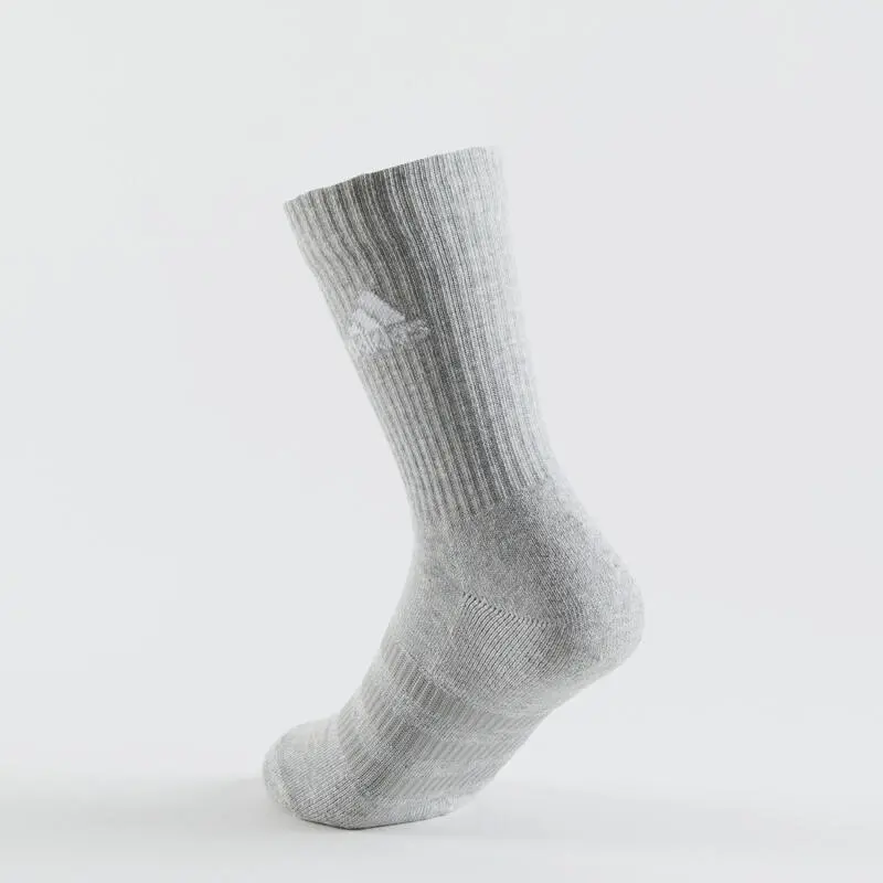 Calcetines Largos de Deporte ADIDAS Gris Blanco Negro - Lote de 3 - Pádel 5 Calcetines Largos de Deporte ADIDAS Gris Blanco Negro - Lote de 3 - Pádel - Imagen 5