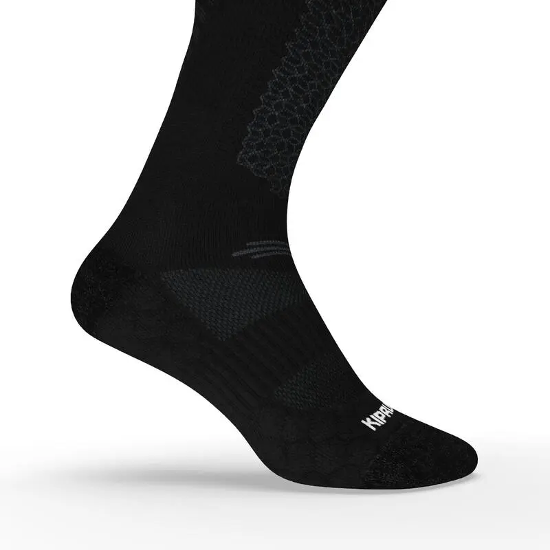 KIPRUN Calcetines Running Largos Lana Merina Negro - Comodidad y Durabilidad para Trail Running 3 KIPRUN Calcetines Running Largos Lana Merina Negro - Comodidad y Durabilidad para Trail Running - Imagen 3