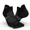 Calcetines Running RUN900 Negro 5 Dedos Finos Invisibles - KIPRUN