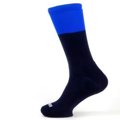 Calcetines Unisex Con Refuerzo Compresivos Mooquer Bitone Sea Stan Azul - Ropa para Trail Running