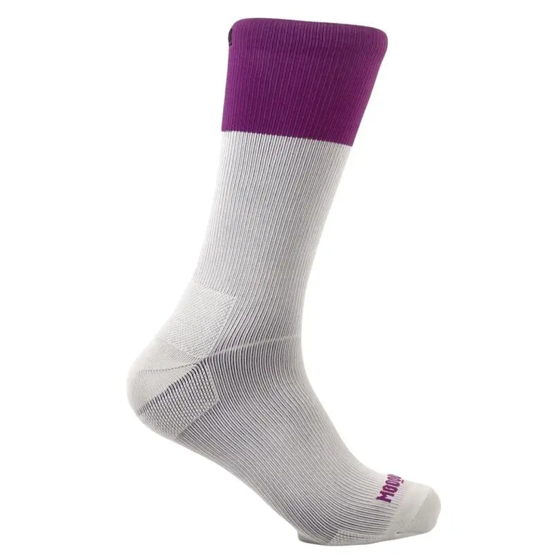 Calcetines Unisex Con Refuerzo Compresivos Mooquer Bitone Stan Cardinale Gris - Ropa para Trail Running 2 Calcetines Unisex Con Refuerzo Compresivos Mooquer Bitone Stan Cardinale Gris - Ropa para Trail Running - Imagen 2