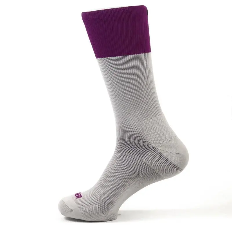 Calcetines Unisex Con Refuerzo Compresivos Mooquer Bitone Stan Cardinale Gris - Ropa para Trail Running 1 Calcetines Unisex Con Refuerzo Compresivos Mooquer Bitone Stan Cardinale Gris - Ropa para Trail Running