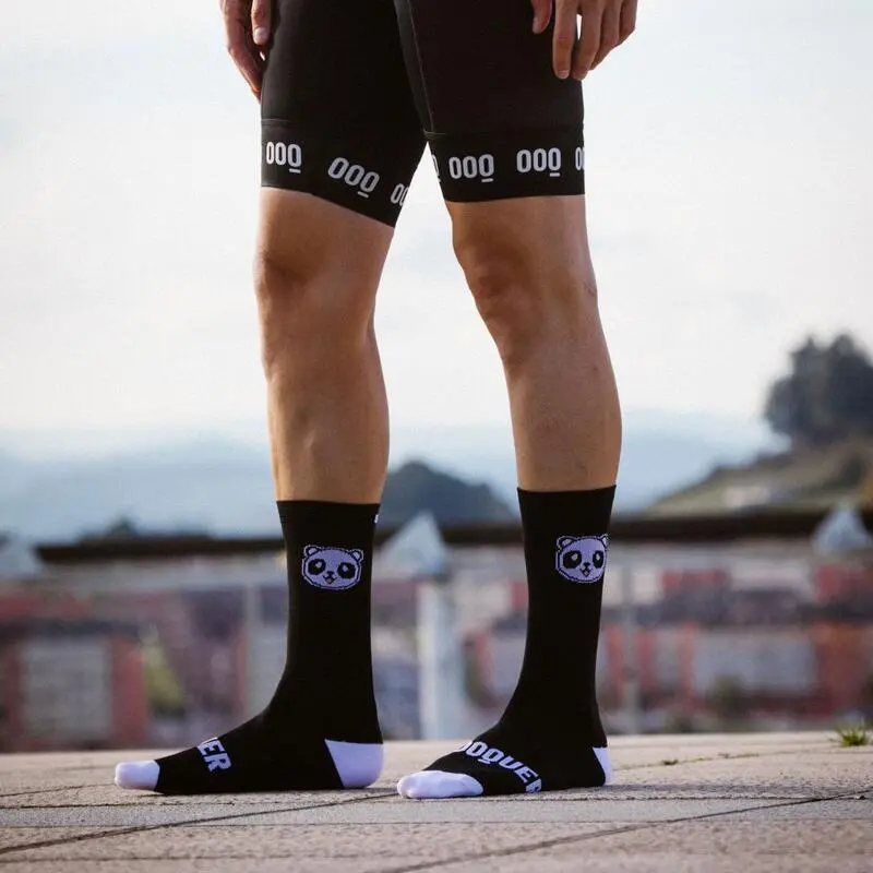 Calcetines Unisex Con Refuerzos Compresivos Mooquer Panda Stan Negros Bordados - Ropa para Trail Running 5 Calcetines Unisex Con Refuerzos Compresivos Mooquer Panda Stan Negros Bordados - Ropa para Trail Running - Imagen 5
