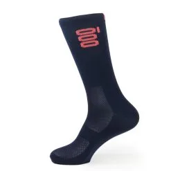 Calcetines Unisex Con Rejilla Altos Verano Mooquer Coral Corsa Azules Bordados - Ropa de Trail Running