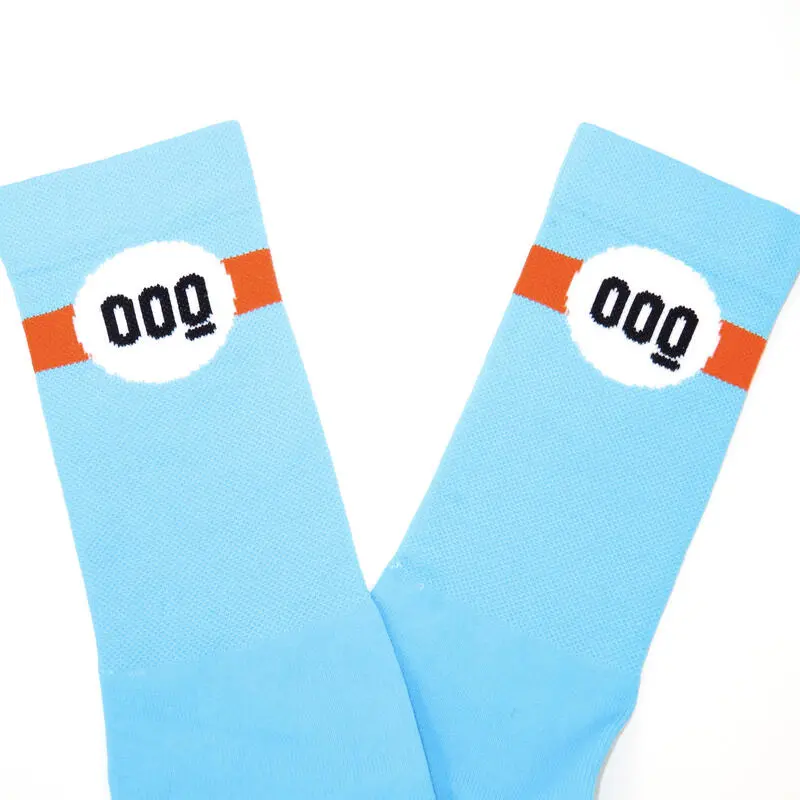 Calcetines Unisex Con Rejilla Altos Verano Mooquer GT Corsa Azul Bordados - Ropa Deportiva para Trail Running 4 Calcetines Unisex Con Rejilla Altos Verano Mooquer GT Corsa Azul Bordados - Ropa Deportiva para Trail Running - Imagen 4