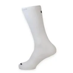 Calcetines Unisex Lisos Altos Mooquer Classy Evo Blanco - Ropa para Trail Running