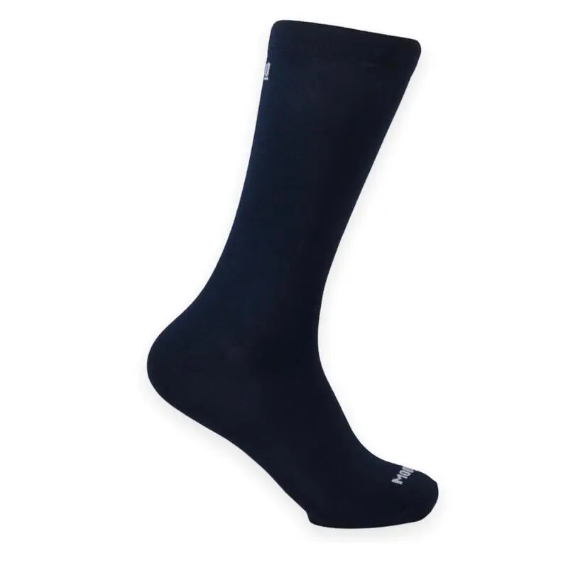 Calcetines Unisex Lisos Altos Mooquer Classy Evo Navy Azul - Bordados en España para Trail Running 3 Calcetines Unisex Lisos Altos Mooquer Classy Evo Navy Azul - Bordados en España para Trail Running - Imagen 3