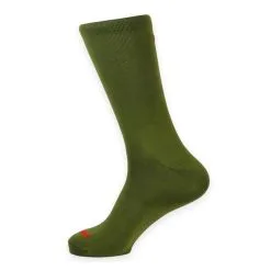 Calcetines Unisex Lisos Altos Mooquer Classy Evo Safari Verde Bordados España - Ropa Trail Running