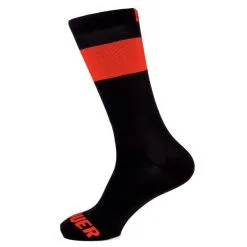 Calcetines Unisex Térmicos Invierno Mooquer Band Carbon Café Negros Bordados - Ropa de Trail Running