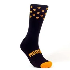 Calcetines Unisex Térmicos Mooquer Skull Thermique - Ideales para Invierno y Trail Running - Color Negro con Hilo Cobre -Quechuagatta comercio calcetines unisex termicos invierno mooquer skull thermique negros hilo cobre 2