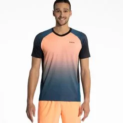 Camiseta Técnica de Pádel para Hombre KUIKMA 900 Verde - Manga Corta -Quechuagatta comercio camiseta de padel de manga corta tecnica hombre 900 naranja