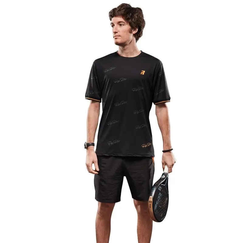 Camiseta De Pádel Manga Corta Hombre Pro Royal Padel Negra | ROYAL PADEL 2 Camiseta De Pádel Manga Corta Hombre Pro Royal Padel Negra | ROYAL PADEL - Imagen 2