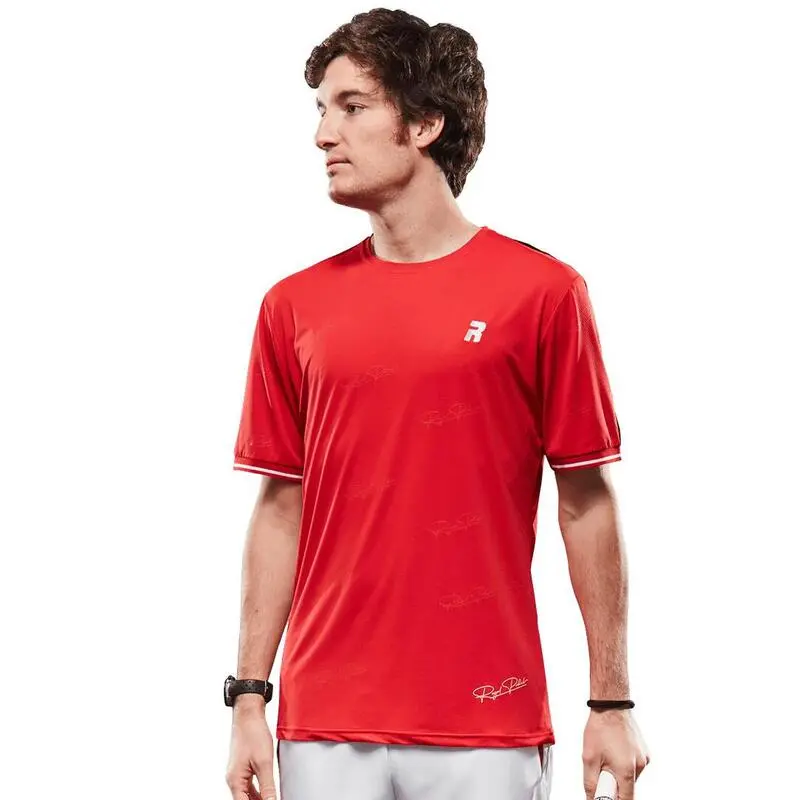 Camiseta De Pádel Manga Corta Hombre Pro Royal Padel Roja - Alta Calidad y Diseño 1 Camiseta De Pádel Manga Corta Hombre Pro Royal Padel Roja - Alta Calidad y Diseño