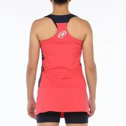 BULLPADEL Camiseta De Pádel Transpirable Con Cuello Redondo Mujer Ravolta Roja - Ropa Mujer Pádel -Quechuagatta comercio camiseta de padel transpirable con cuello redondo mujer ravolta roja 2