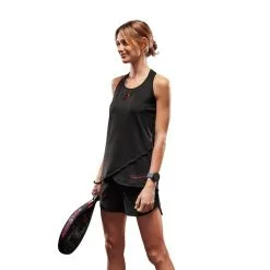 Camiseta De Pádel Transpirable Mujer Royal Padel Black - Ropa Deportiva Mujer