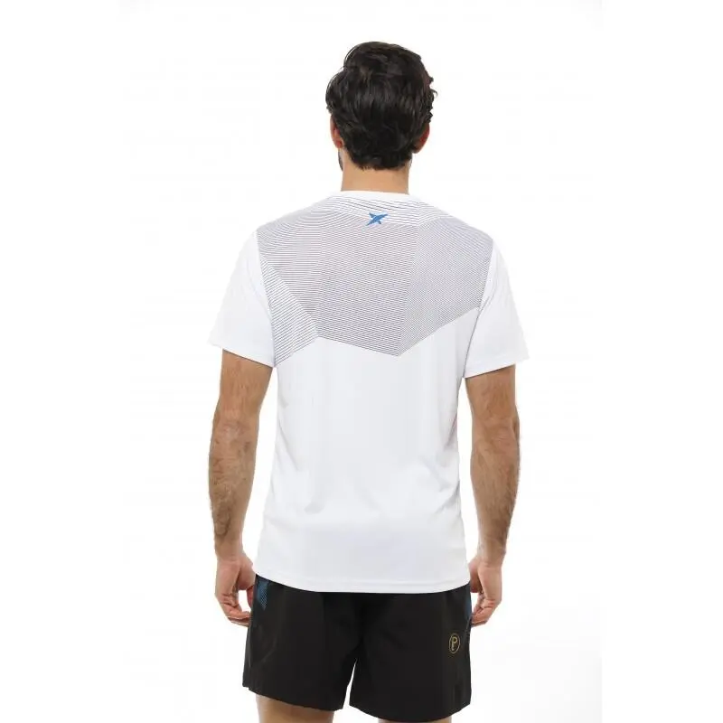 Camiseta Drop Shot Lima White - Camiseta de Padel para Hombre - Diseño Ligero y Transpirable 2 Camiseta Drop Shot Lima White - Camiseta de Padel para Hombre - Diseño Ligero y Transpirable - Imagen 2