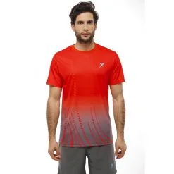 Camiseta Drop Shot Naos Rojo - Ropa de Padel para Hombre y Mujer