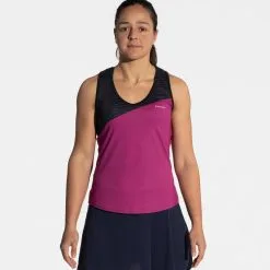 Camiseta Sin Mangas Técnica y Transpirable de Pádel para Mujer - KUIKMA 900 Violeta