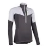 Camiseta Trail Running Mujer Gris Softshell Manga Larga - EVADICT
