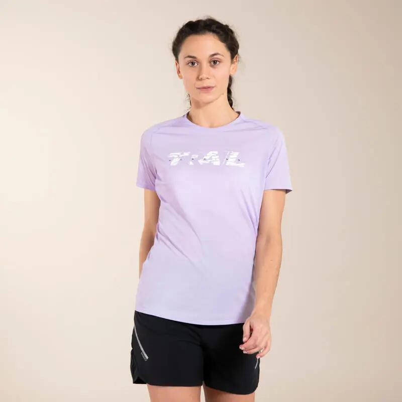 Camiseta de Trail Running para Mujer EVADICT - Lila con Estampado, Manga Corta 5 Camiseta de Trail Running para Mujer EVADICT - Lila con Estampado, Manga Corta - Imagen 5